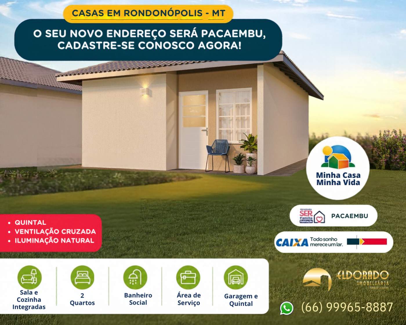 Casa à venda com 2 quartos e 1 banheiro no Rondonópolis — foto principal